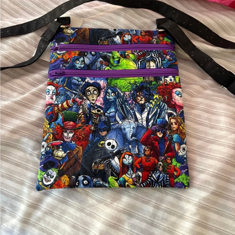 Tim Burton custom crossbody bag